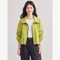 Drawstring-Hem Zip-Front Jacket