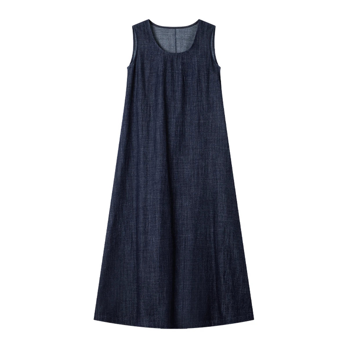 Sleeveless Denim Shift Dress