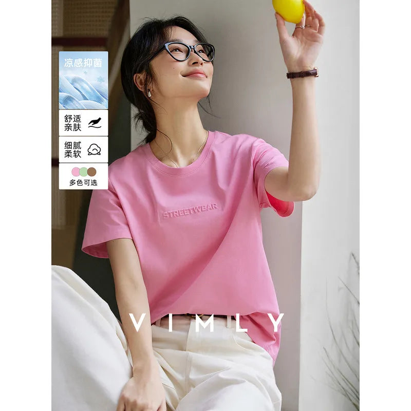 Letter-Print Crew-Neck Tee
