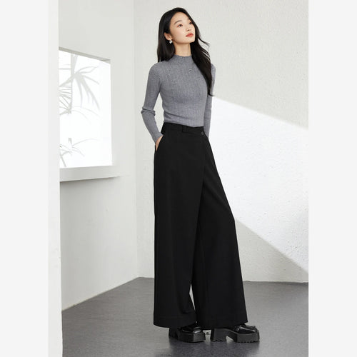Asymmetric Wide-Leg Culottes