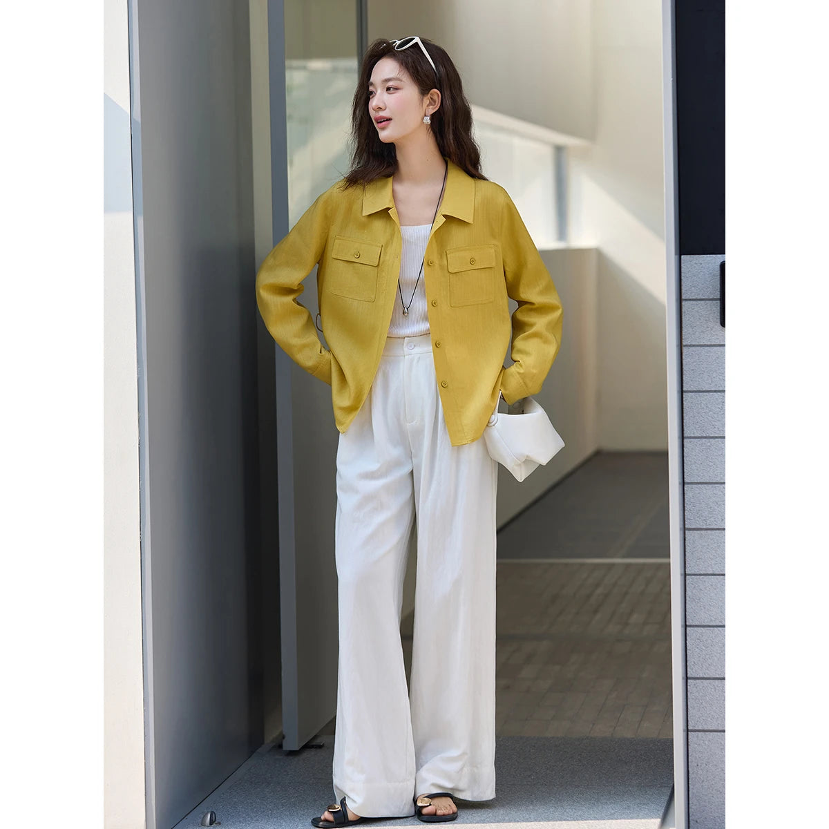 Belted Utility Shirt Jacket