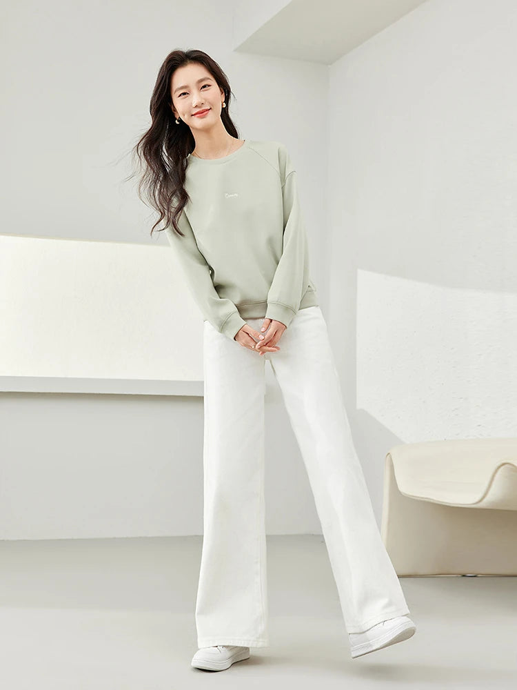 Minimal Crew-Neck Sweatshirt