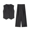 Vest and Wide-Leg Trouser Set