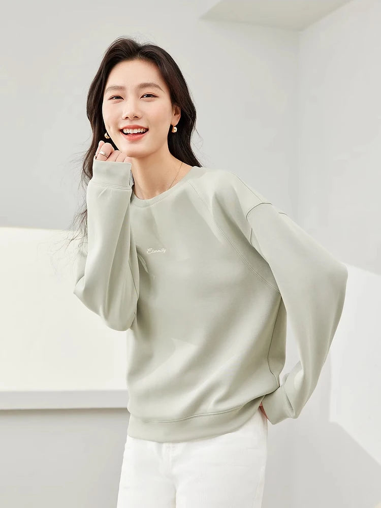 Minimal Crew-Neck Sweatshirt
