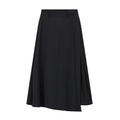 Side-Zip A-Line Midi Skirt
