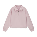 Half-Zip Collared Sweatshirt