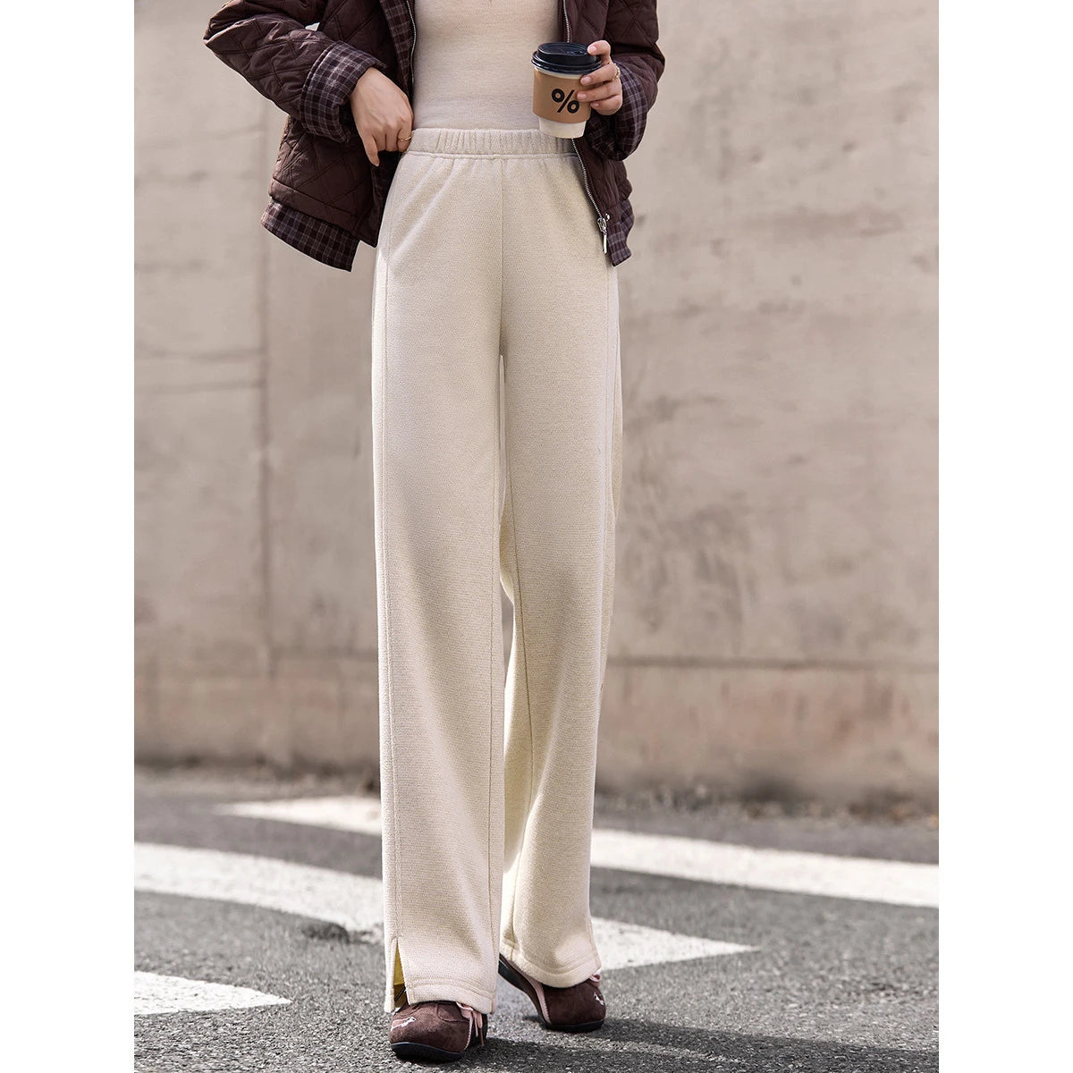 Relaxed Straight-Leg Sweatpants