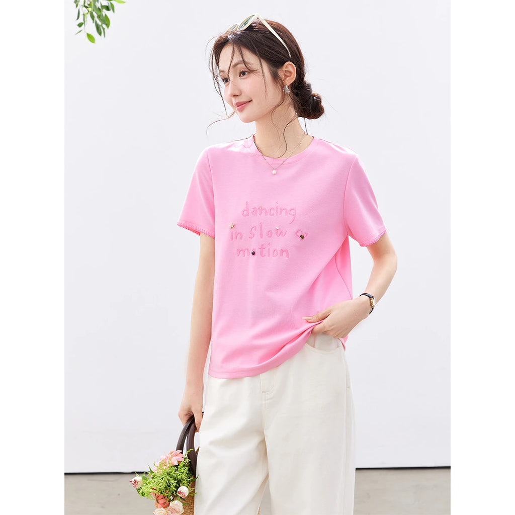 Letter Graphic Short-Sleeve Tee