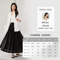 Relaxed Pleated Midi Skirt