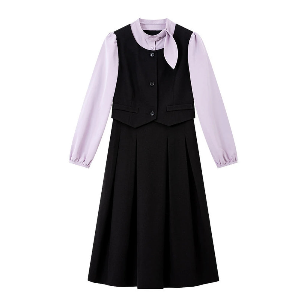 Layered Sleeveless Midi Dress