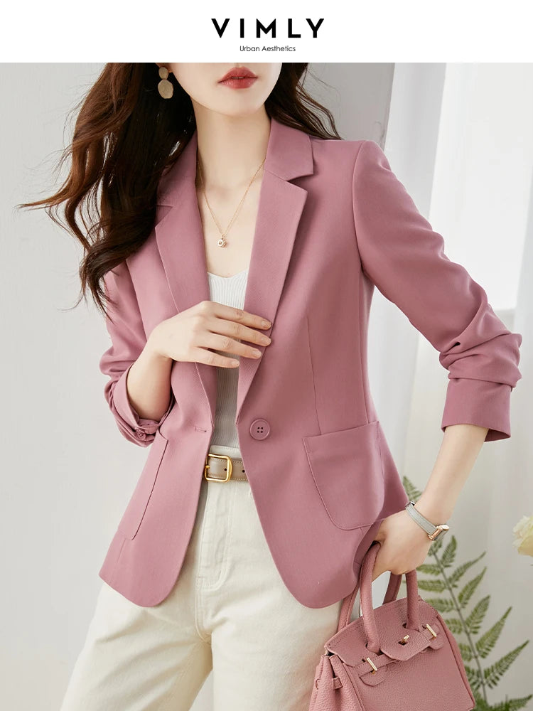 Single-Button Patch-Pocket Blazer