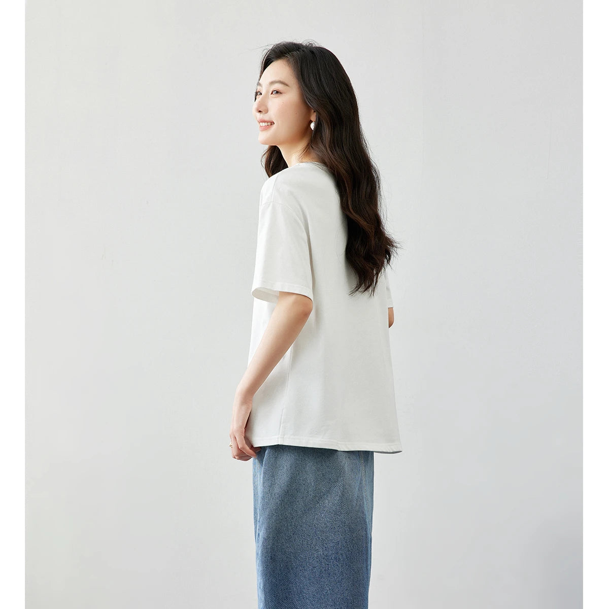 Floral Embroidered Short-Sleeve Tee