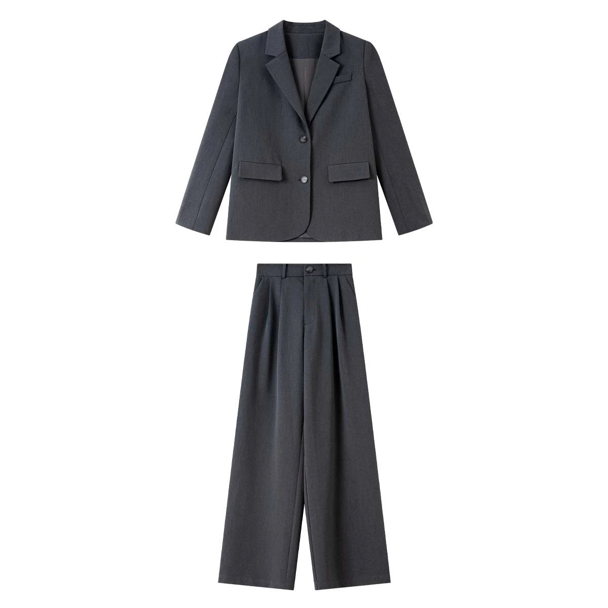 Blazer and Pleated-Trouser Set