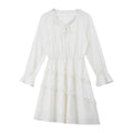 Asymmetric Ruffle-Hem Mini Dress