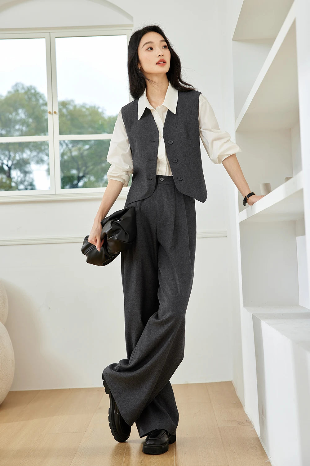 Vest and Wide-Leg Trouser Set