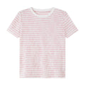 Lace-Stripe Crew-Neck Tee