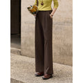 Side-Zip Wide-Leg Trousers